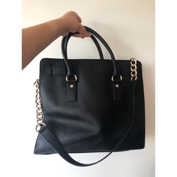 Michael Kors Large Hamilton Tote in Black - Picture 2 of 3